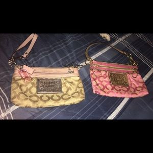 2 coach wristlets